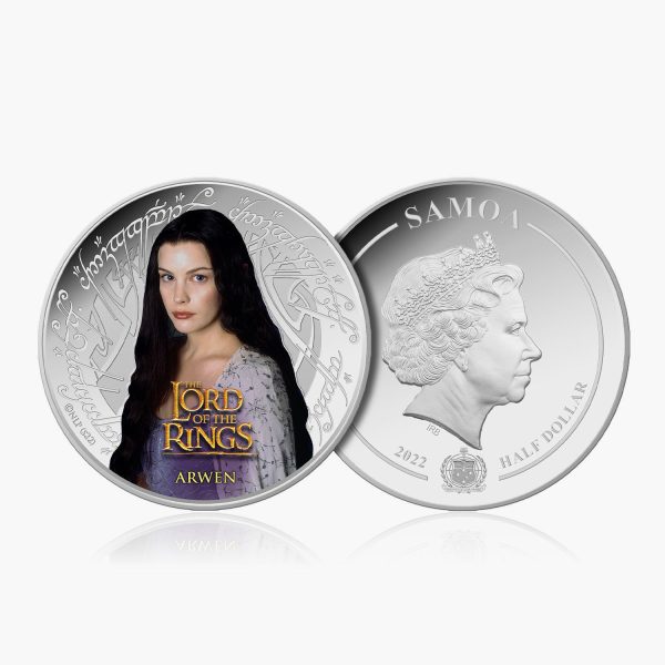 LOTR Arwen Silver Plated Half Dollar Coin Sale