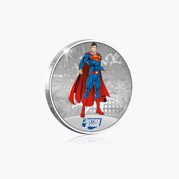 Justice League - Superman Silver Plated Commemorative For Sale