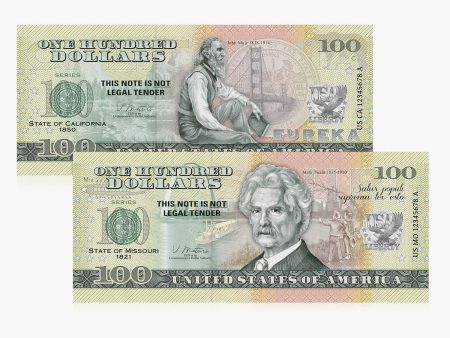 100 Souvenir Dollar - Missouri & California For Cheap