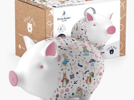 Peter Rabbit and Friends Pink Piggy Bank Online now