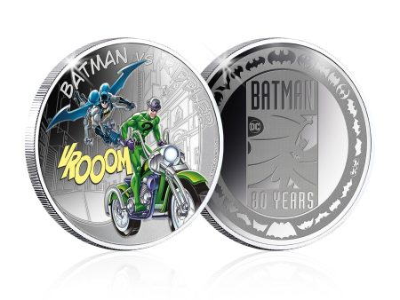 Batman vs Riddler Silver-Plated Commemorative Discount