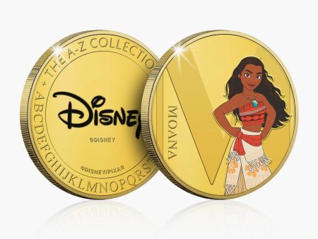 M Is For Moana Gold-Plated Full Colour Commemorative Sale