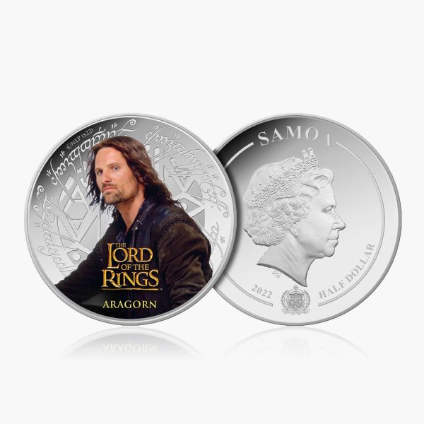 LOTR Aragorn Silver Plated Half Dollar Coin Fashion