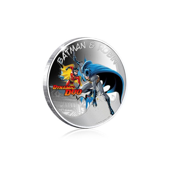 Batman and Robin Silver Plated Commemorative For Cheap