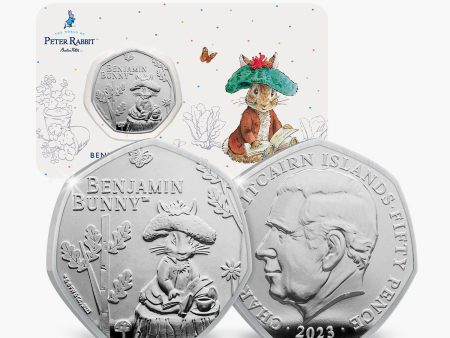 The 2023 World of Peter Rabbit Benjamin Bunny 50p BU Coin For Cheap