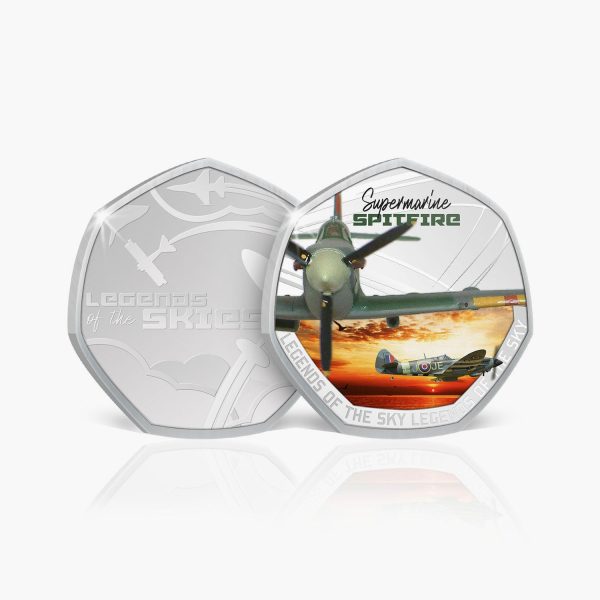 Legends Of The Skies Spitfire Silver-Plated Commemorative Supply