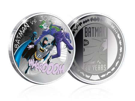 Batman vs Joker Silver Plated Commemorative Hot on Sale