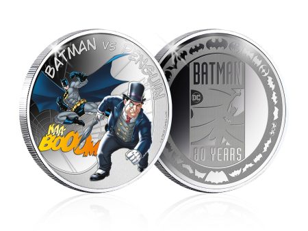 Batman vs Penguin Silver-Plated Commemorative Cheap