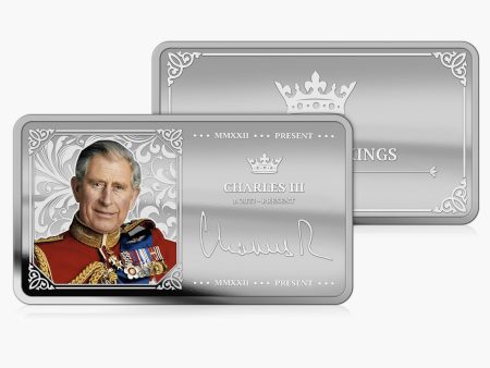 Hallmarked History of Kings - King Charles III Solid Silver Bar Online Hot Sale