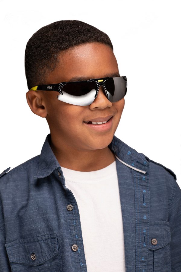 Batman Drop Lens Sports Wraparound Kids Arkaid Sunglasses For Cheap