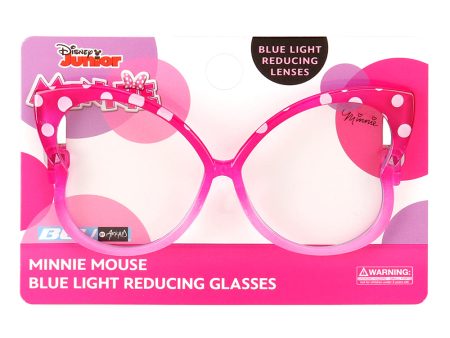 Minnie Mouse Pink Butterfly Blue Light Blocking Glasses Supply