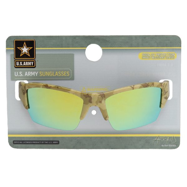 U.S. Army Camo Wraparound Kids Arkaid Sunglasses Online Hot Sale