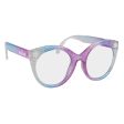 Frozen Purple Cateye w  Snowflakes Blue Light Blocking Glasses Discount