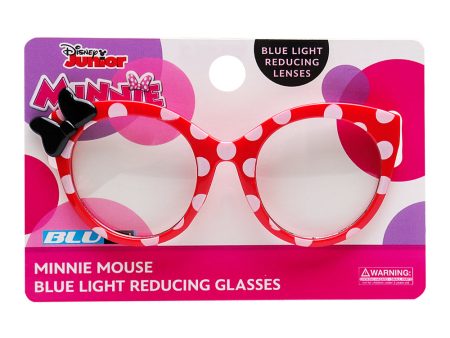 Minnie Mouse Red Polka Dot w  Bow Blue Light Blocking Glasses Sale