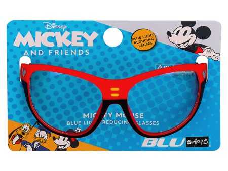 Mickey Mouse Classic Colors Sports Wrap Blue Light Blocking Glasses Cheap