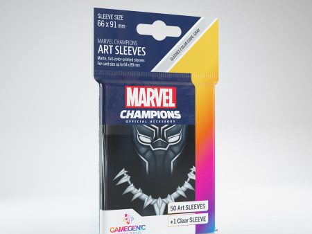 Gamegenic - Marvel Champions Art Sleeves - Black Panther (50ct) For Sale